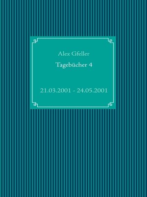 cover image of Tagebücher 4